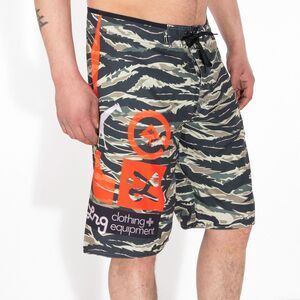 LRG Core Jungle Boardshorts Tiger Camo Swim Trunks
